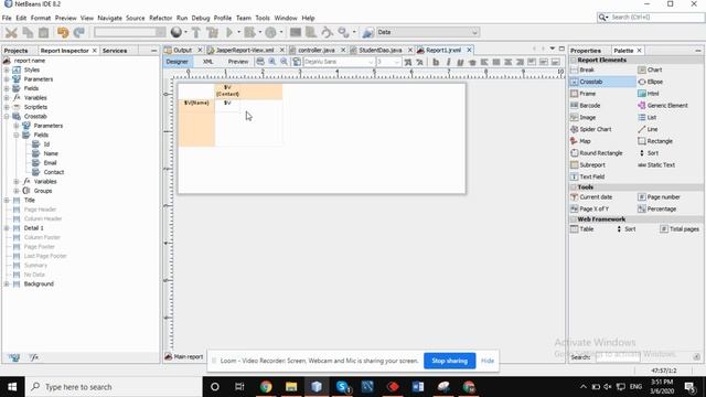 Jasper Cross Tab Report In Netbeans IDE смотреть онлайн