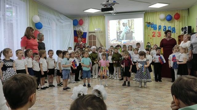 "Служить России" песня. Дети поют в садике. смотреть онлайн