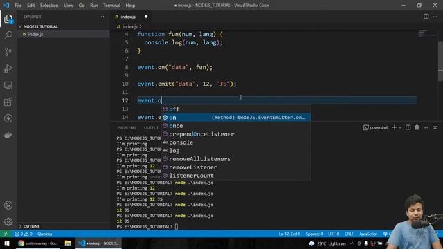 Nodejs Events | Complete Nodejs Tutorial #part11 смотреть онлайн