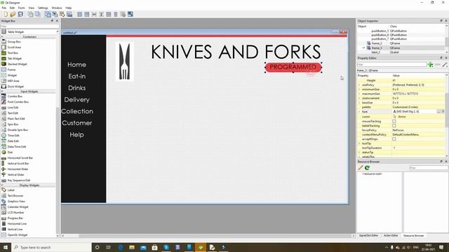 Python - Designing a Flat desktop Application of a Restaurant смотреть онлайн