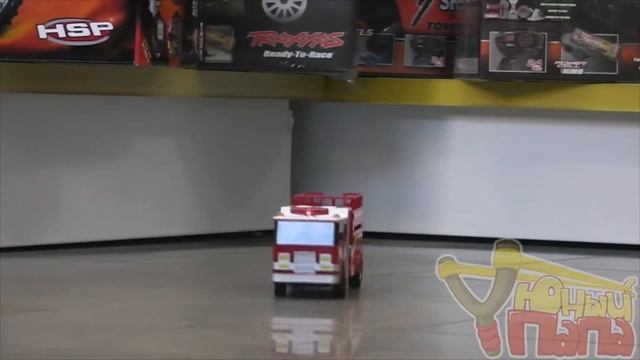 Обзор пожарной машины на радиоуправлении с подъемной площадкой R236 смотреть онлайн