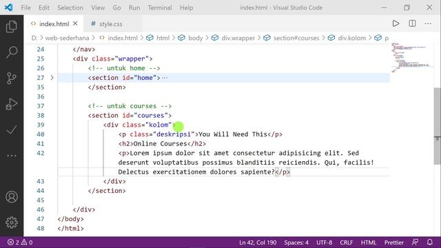 Tutorial Membuat Website Sederhana dengan HTML dan CSS. Lengkap dan Mudah bagi Pemula смотреть онлайн
