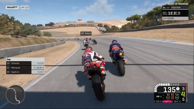 MotoGP 19 PS4 Gameplay: Marc Marquez At Historic Laguna Seca (WIP)