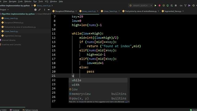 binary search by python смотреть онлайн