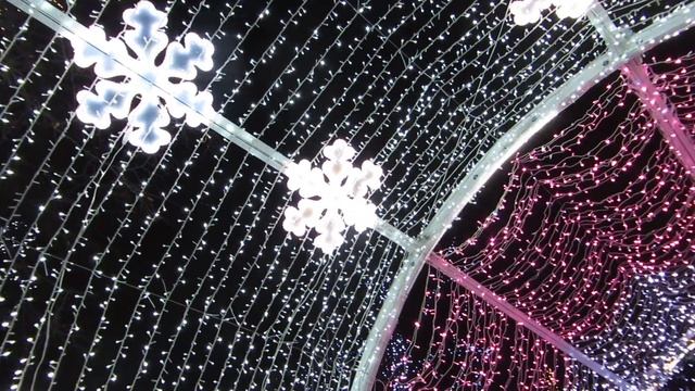 Световой тоннель на Тверском бульваре 29.12.15 смотреть онлайн
