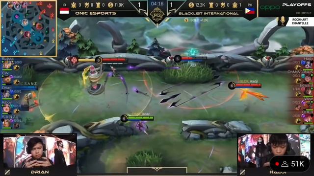 BLACKLIST INTERNATIONAL VS ONIC ESPORTS | PLAYOFFS | GAME 3 | M3 WORLD CHAMPIONSHIP смотреть онлайн