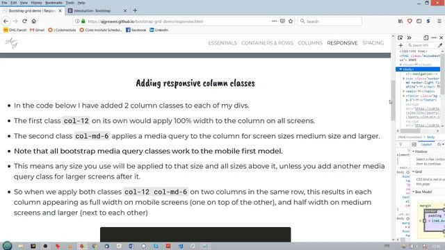 How to use the Bootstrap 4 grid - Demo site смотреть онлайн