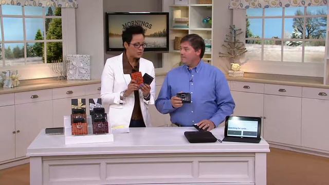 ID Stronghold Set of 2 Croco Leather Mini Wallets w/ RFID Protection on QVC смотреть онлайн