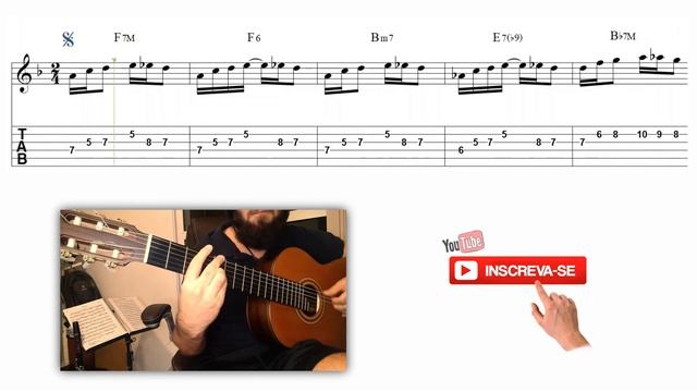 BACKING TRACK - PARTITURA E TABLATURA (TABS) - SAMBA DE VERÃO (SUMMER SAMBA) смотреть онлайн