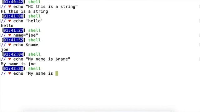 03 Execute shell script and strings смотреть онлайн