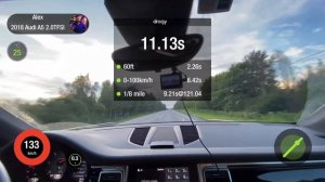 Porshe Macan S diesel Dragy 0-100, 1/4 mile launch control