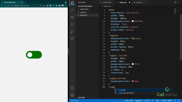 Custom Radio Button Tutorial | HTML CSS JS смотреть онлайн