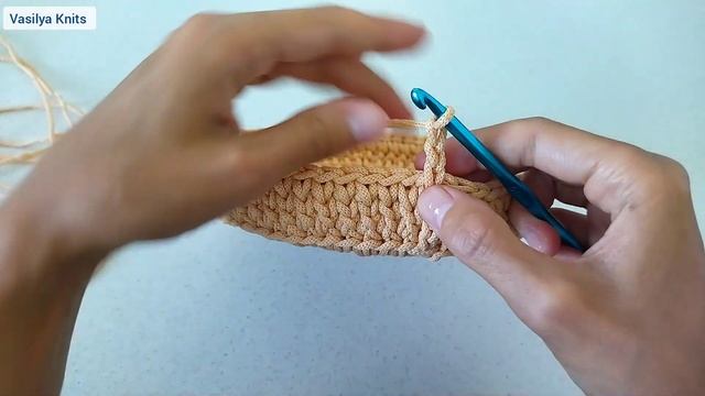 Рельефный узор Кожа Дракона. Корзина из полиэфирного шнура смотреть онлайн