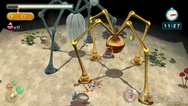 Pikmin 3 Deluxe Hack - Fighting Beady, Shaggy, and Speedy Long Legs [ESOS Arachnorbs] смотреть онлайн