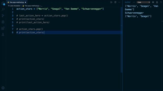 Python Programming Tutorial # 81 | The pop Method In Python | pop() method in Python - English смотреть онлайн