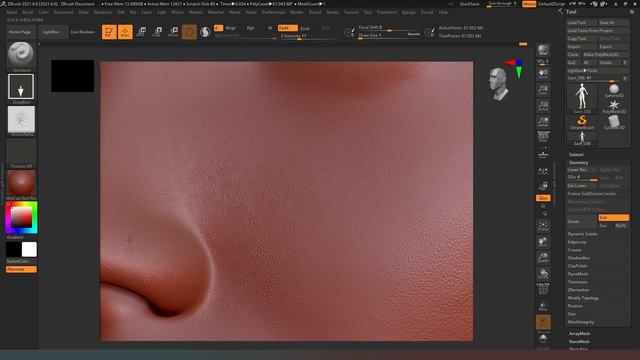 [Daz Studio] Using zBrush to make realistic skin textures смотреть онлайн