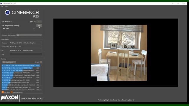 AMD Ryzen 3-4300U {Lenovo IdeaPad Flex5} - Cinebench R23 CPU-Test смотреть онлайн