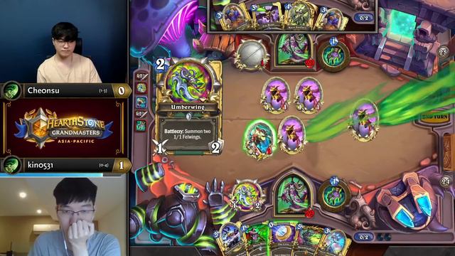 che0nsu vs kin0531 - Division A - Hearthstone Grandmasters Asia-Pacific 2020 Season 1 - Week 6 смотреть онлайн