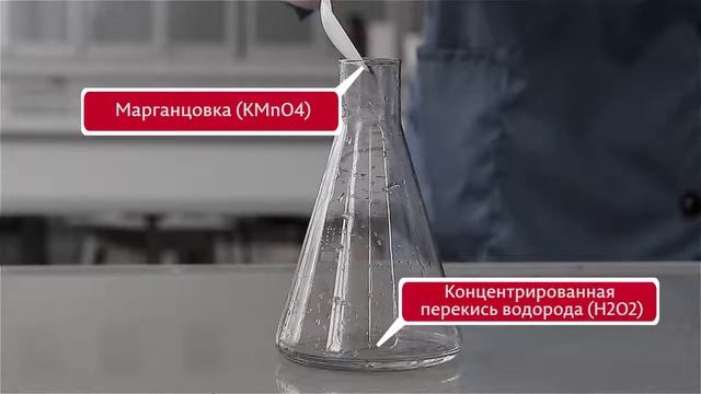 Столб пара из колбы Химический опыт смотреть онлайн