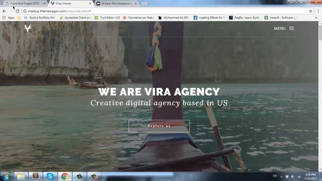 Making Bootstrap Template(header) смотреть онлайн