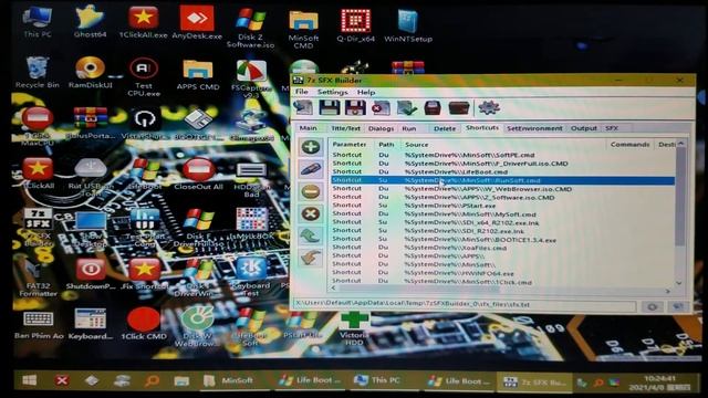 Cách tạo Shortcut, Delete Nhanh với 7z SFX Builder. Win10PE lỗi đã chạy được Soft cũng như 1ClickCM смотреть онлайн