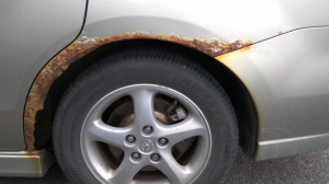 Удаление ржавчины на авто, простой способ.