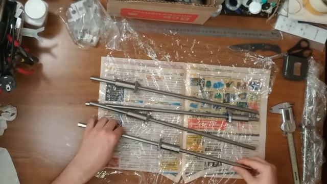 Распаковка трапецеидального винта и валов из РФ для Uni mini смотреть онлайн