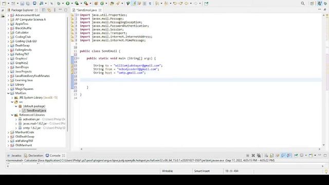 Java Classes and Functions + Sending Emails with Java смотреть онлайн