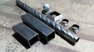 Как сделать столб для лестницы за 15 минут.