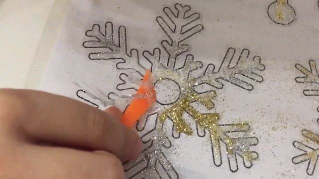 Снежинки из клея ПВА смотреть онлайн