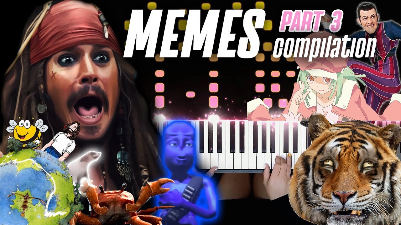 MEMES COMPILATION ON PIANO (PART 3) - Pianella Piano смотреть онлайн