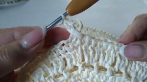 Шляпа из рафии "Тропиканка". Вяжем крючком.