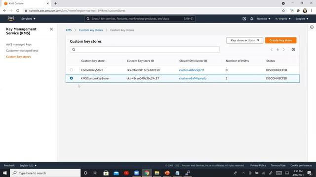 AWS KMS and CloudHSM Hands on lab - How to create an AWS KMS custom key store? смотреть онлайн