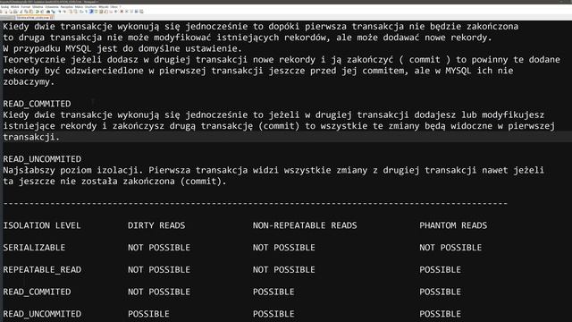 Bazy danych - 1 - Izolacja transakcji смотреть онлайн