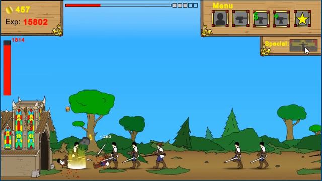 A evolução dos soldados - Age of War 1