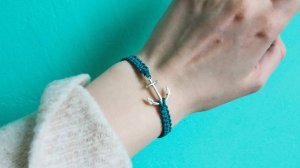 Браслет в морском стиле ⚓ | Мастер-класс по микромакраме