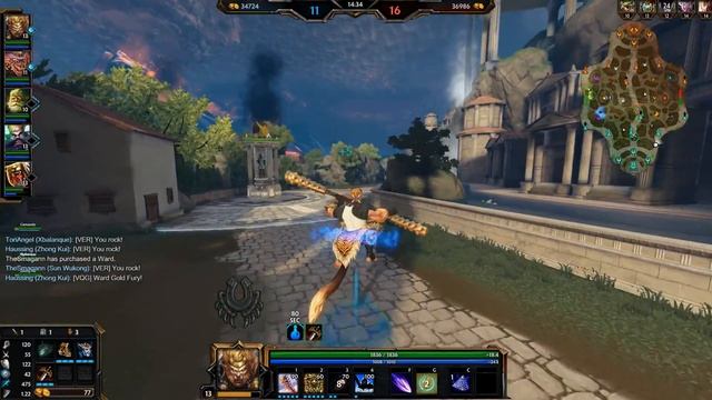 Smite: Rotation Mind Games!- Sun Wukong Solo Gameplay смотреть онлайн