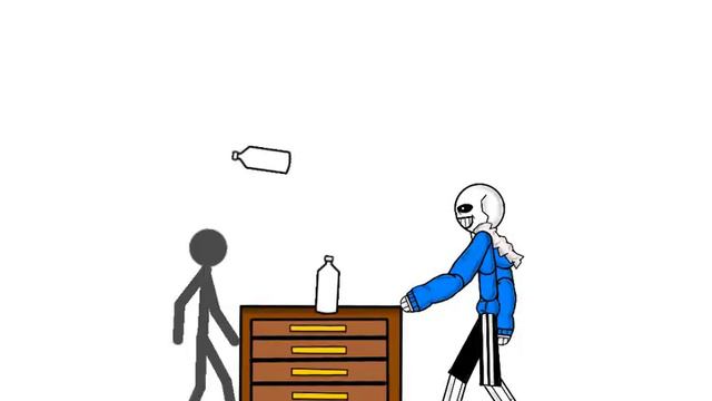 water bottle flip challenge (undertale vs drawing cartoons 2) смотреть онлайн