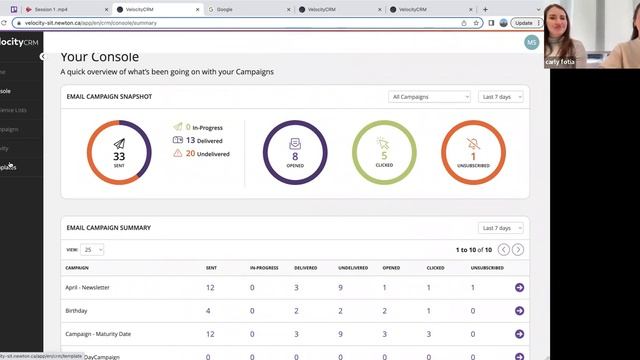 Velocity CRM Console Demo смотреть онлайн