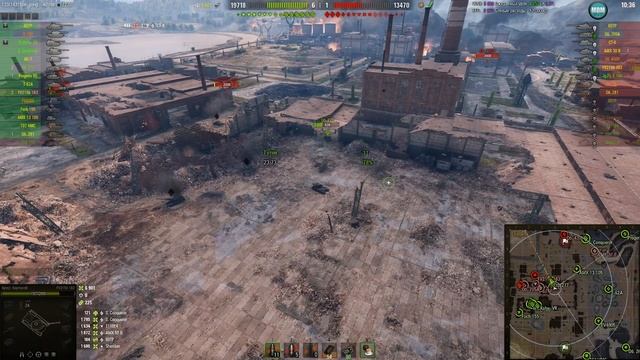 FV215b 183 карта Промзона, 11.8К dmg, 5 kills. WoT 1.9.0. 2К VIDEO. смотреть онлайн