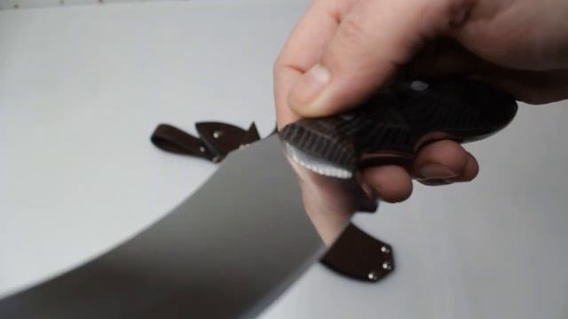 Цельнометаллический нож "Кондрат" из стали 65х13 - обзор от магазина подарков "Счастливый случай" смотреть онлайн