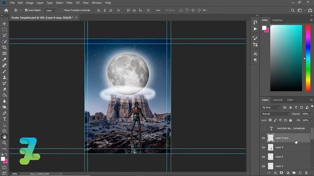 Surreal Moon Desert Photo Manipulation - Tutorial Photoshop CC 2019 смотреть онлайн