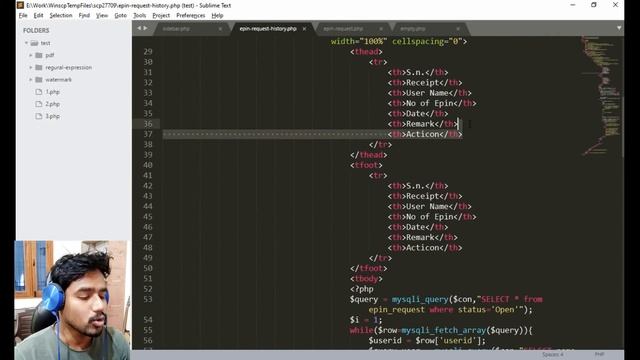 Part 17 - Admin Epin Request History l | MLM Website using PHP and MySQL | Matrix Plan 1X3 смотреть онлайн