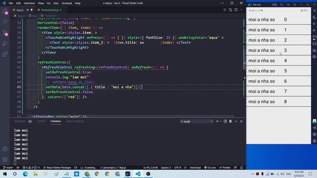 Load More, Swipe to Refresh với FlatList | React Native смотреть онлайн