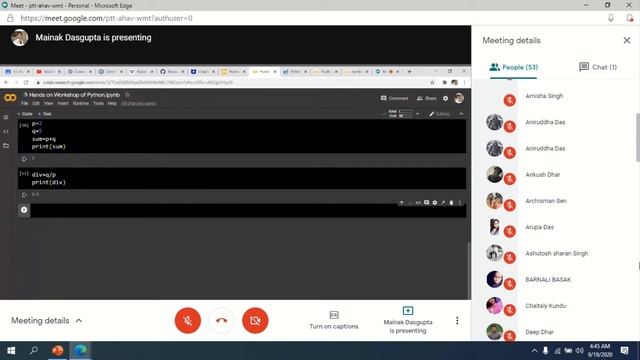 Hands on workshops on Python: Basic! | Day 1 | DSC-SIT | Jupyter Notebook | Google Colab смотреть онлайн