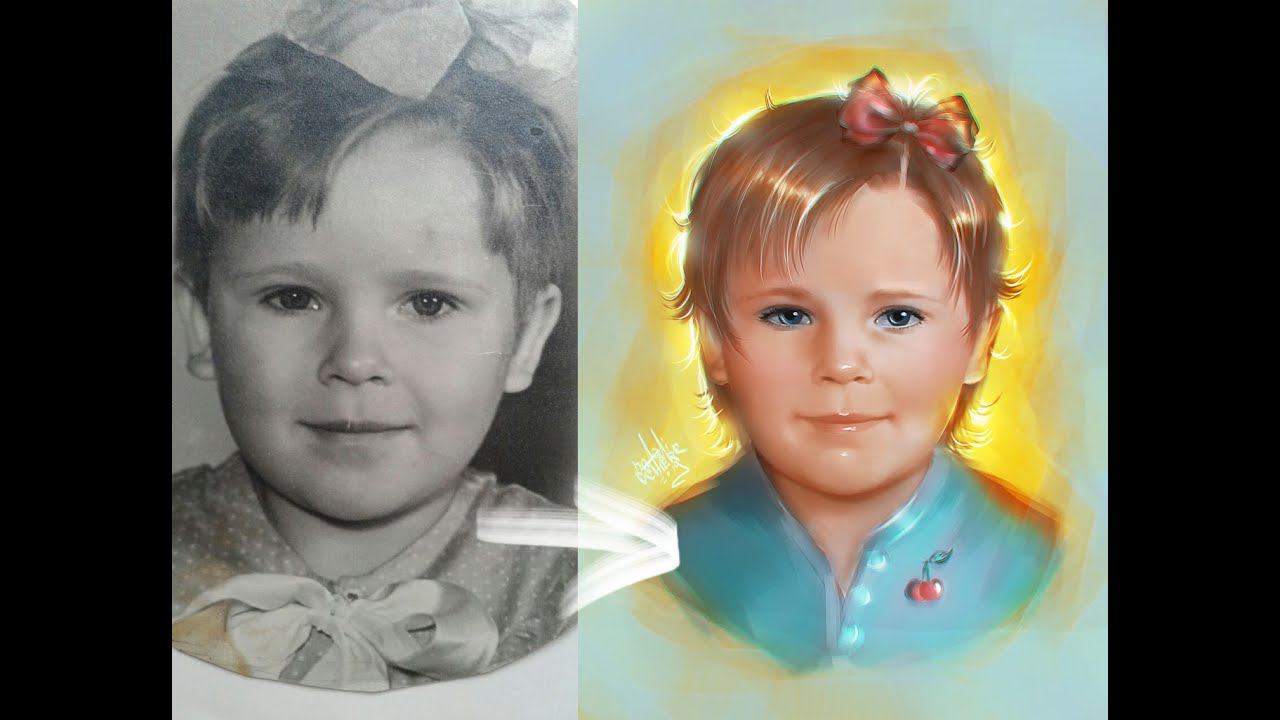 Отрисовка по старому фото смотреть онлайн