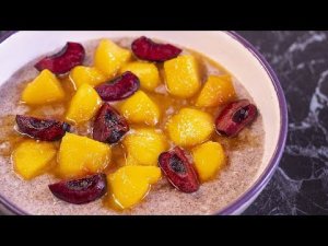 Этот завтрак изменит вашу жизнь. Рисовая каша с вкусной начинкой на маковом молоке. Веганская еда