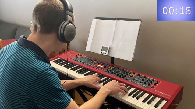 Piano improvisation challenge - All Nord Stage 2 EX Grands смотреть онлайн