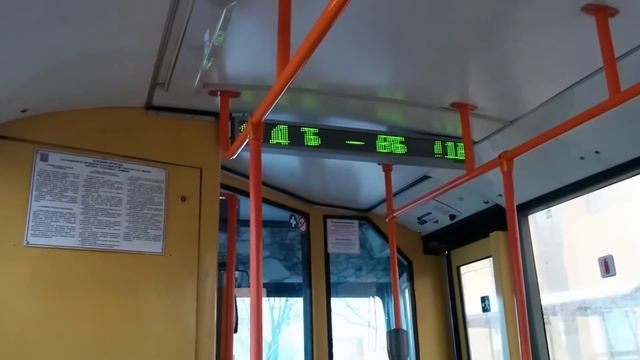 Buggy display inside trolleybus in Minsk смотреть онлайн