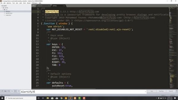 Editar mensaje alert de alertify